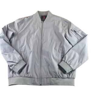 Men's Lightweight TRR Men's Fashion Jacket Gray Classic Preppy L Large